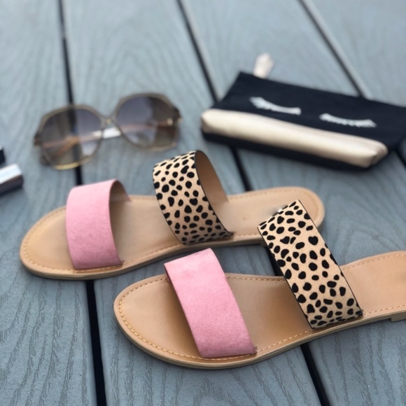 BELLE Slip on Sandals - PINK    - Picture 2 of 5